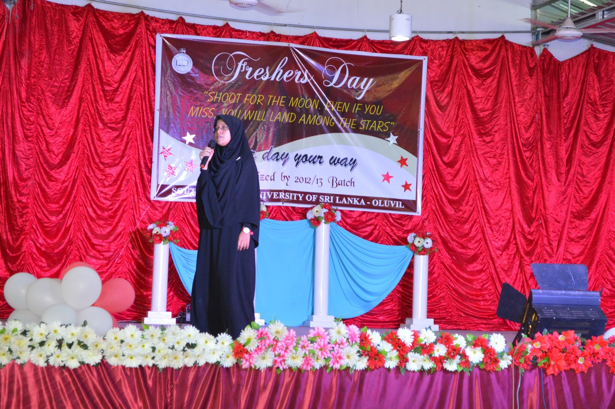 Shoot for the moon. Even if you miss, you will land among the Stars - Freshers Day Celebrated